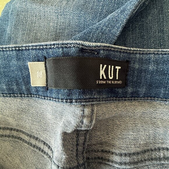 Women's 10 Kut from the Kloth Connie Mid Rise Ankle Skinny Distressing Raw Hem - Picture 5 of 7